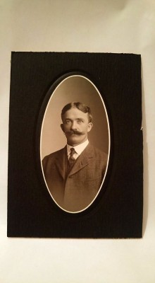Fotografie veche portret barbat, Norvegia, inceputul anilor 1900, nesemnata foto
