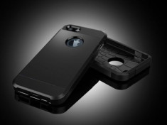 Husa iPhone 7 Plus 8 Plus TPU Hybrid Black foto