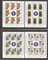Fauna dunareana , 2010, minicoli 8 timbre, viniete, nr. lista 1868c-75% nominal foto