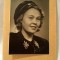 Fotografie veche portret femeie, fotograf Hardemar, Norvegia, 14.5x10.5cm