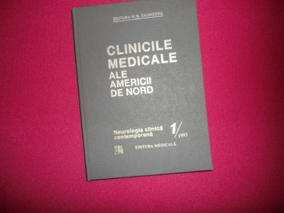 Clinicile Medicale Ale Americii De Nord, Vol 1 , 1993 (neurologie) foto