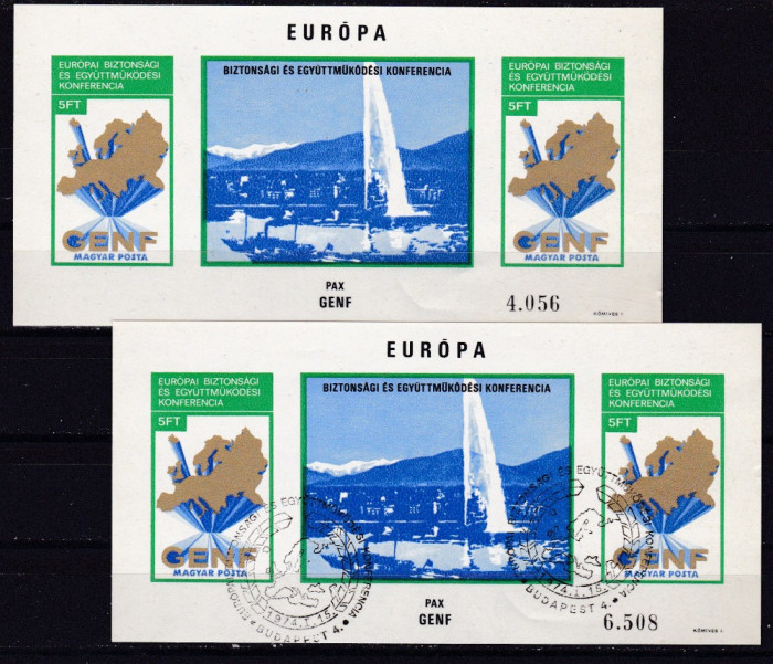 Ungaria 1974 Europa MI bl.108B nedant. MNH w47 cota Michel = 300