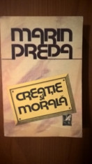 Marin Preda - Creatie si morala - Victor Craciun; Corneliu Popescu (1989) foto