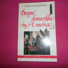 Despre Democratia In America/vol.1-tocqueville