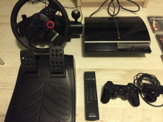 Consola Playstation 3 +Volan Logitech Force GT +Camera +Telecomanda +20 Jocuri foto