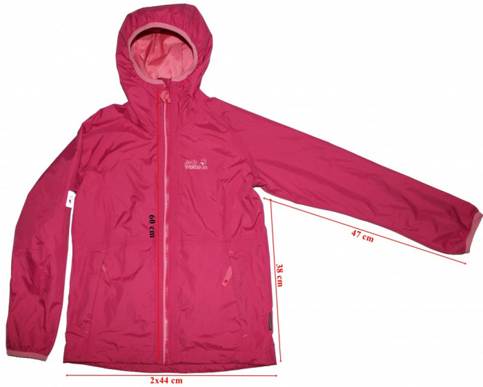 Jacheta Jack Wolfskin, membrana Texapore, copii (fete), marimea 140cm