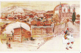 Piatra Neamt - 4 carti postale moderne-cercul de cartofilie, Necirculata, Printata