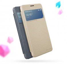 Husa Asus Zenfone 4 Max ZC554KL Sparkle Leather by Nillkin Gold foto