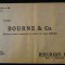 Plic Bourne &amp; Co./societate pentru comertul cu masini de cusut Singer, Bucuresti