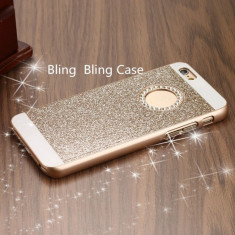 Husa iPhone 6 6S Diamonds Gold foto