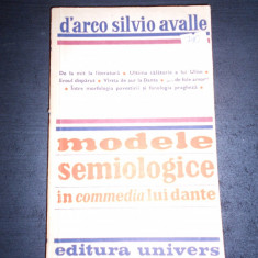 D`ARCO SILVIO AVALLE - MODELE SEMIOLOGICE IN COMMEDIA LUI DANTE