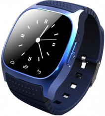 Smartwatch iUni U26, LCD Capacitive touchscreen 1.5&amp;amp;quot;, Bluetooth, Bratara silicon (Albastru) foto
