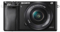 Aparat Foto Mirrorless Sony A6000 (Negru) + obiectiv SEL 16-50mm&amp;amp;amp;#44; 24.3 MP&amp;amp;amp;#44; Wi-Fi foto