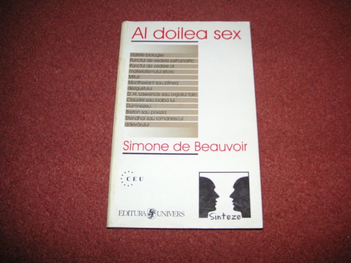 Al Doilea Sex - Simone De Beauvoir (vol.1) foto mare Al Doilea Sex - Simone De Beauvoir (vol.1) foto mare