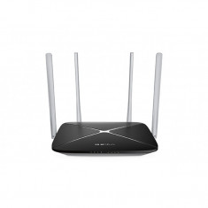 Router wireless Mercusys AC12 , Dual Band , 1200 Mbps , Negru foto