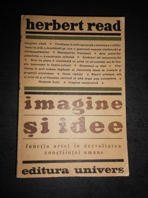 HERBERT READ - IMAGINE SI IDEE foto