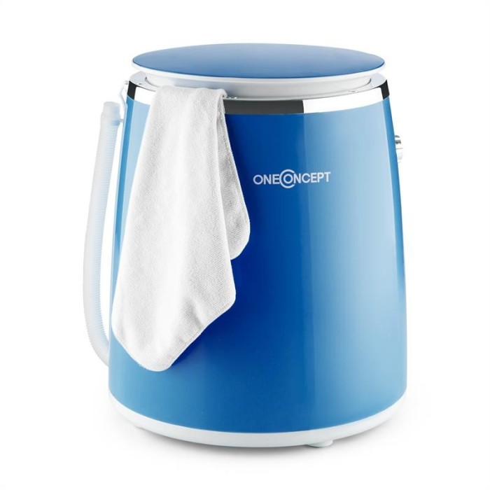 ONECONCEPT ECOWASH-PICO, albastră, mini mașină de spălat, funcția de stoarcere, 3,5 kg, 380 W foto mare ONECONCEPT ECOWASH-PICO, albastră, mini mașină de spălat, funcția de stoarcere, 3,5 kg, 380 W foto mare