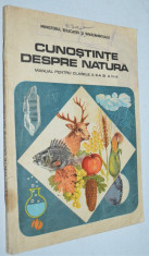 Manual pentru clasa a III-a si a IV-a Cunostinte despre natura - 1987 foto
