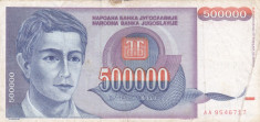 IUGOSLAVIA 500.000 dinara 1993 VF!!! foto