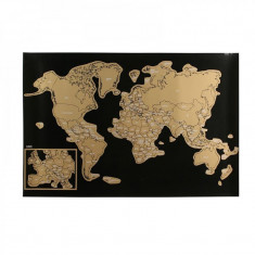 Harta lumii razuibila, 60x40cm, text limba franceza, multicolora, jetlag Digital Media foto
