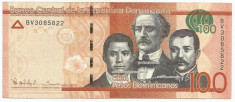 REPUBLICA DOMINICANA 100 PESOS DOMINICANOS 2014 [4] P-190 , XF++ foto