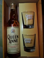Whisky Queen Anne set cu pahare foto