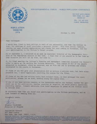 4 documente originale ale ONU semnate de personalitati adresate lui Mia Groza foto