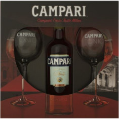 Pachet cadou Campari + doua pahare foto