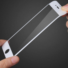 Tempered Glass 3D iPhone 7 Plus 8 Plus Soft Edge White foto