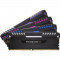 Memorie Corsair Vengeance RGB LED Black 32GB DDR4 3200 MHz CL16 Quad Channel Kit