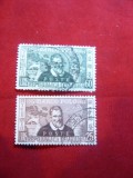 Serie Italia - 700 Ani Marco Polo 1954 , 2 valori stampilate