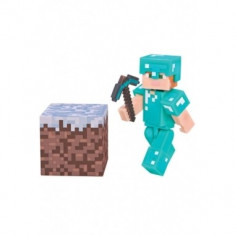 Minecraft 2016, Alex In Diamond Armor 8 cm cu accesorii foto