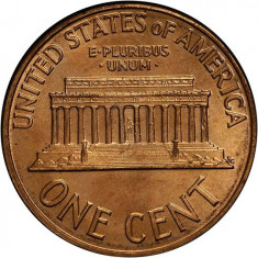 SUA/USA 1 cent (Lincoln) 1962 D _ UNC , luciu batere foto