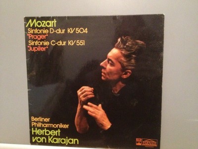 Mozart - Symphony: KV504 &amp;amp; 551 -H.V.Karajan (1972/EMI/RFG) - VINIL/Impecabil(NM) foto