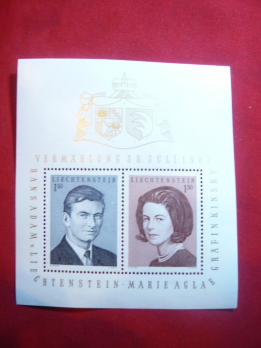 Bloc Liechtenstein 1967 - Printi Domnitori