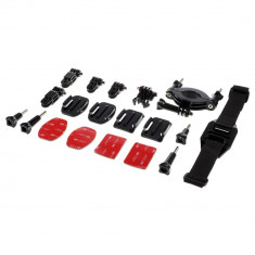 Kit 19 in 1 accesorii pentru camere sport foto