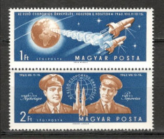 Ungaria.1962 Cosmonautica-Vostok 3 si 4 dantelate SU.130.1 foto