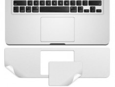 Folie protectie palm rest si trackpad aspect aluminiu pentru MacBook Pro Retina 15.4&amp;quot; foto