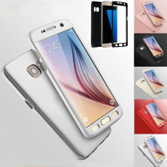 Husa Samsung Galaxy S6 Edge Fata Spate 360 Gold foto