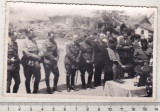 Bnk foto - Ofiteri romani la o ceremonie religioasa, Alb-Negru, Romania 1900 - 1950, Militar