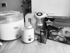 Tommee Tippee pompa electrica+aparat preparare lapte praf+sterilizator foto