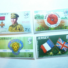 Serie - 50 Ani- Legiunea Britanica 1971 Jersey , 4 valori