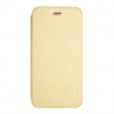 Husa protectie Flip Cover LENUO pentru iPhone 7 4.7 inch, gold foto