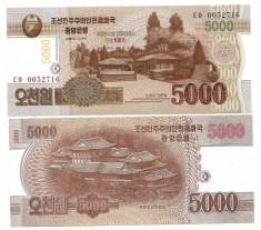 SV * Coreea de Nord 5000 WON 2013 * UNC