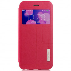 Husa protectie cu fereastra VOUNI pentru iPhone 6 Plus / 6S Plus 5.5 inch, rosie foto