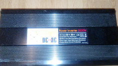 Vand inverter converter sursa 12V -220V putere 3000w, rulota,cabana foto