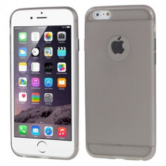 Carcasa protectie spate din gel TPU cu decupaj pentru iPhone 6 Plus / 6s Plus 5.5&amp;quot;, gri foto