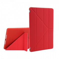 Husa flip cover activa multi pliabila pentru iPad 9.7 inch 2017 / 2018 A1893 / A1954 / A1822 / A1823, rosu foto