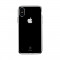 Carcasa protectie spate din gel TPU cu dopuri anti-praf pentru iPhone X 5.8 inch, neagra