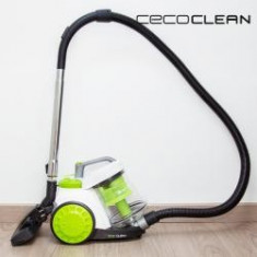 Aspirator Ciclonic Cecoclean 5018 3 L 80 dB 800W Alb Verde Clasa A foto